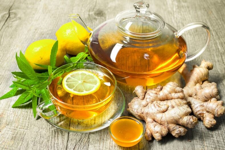 Tea with lemon and ginger will help to regulate a man's metabolism